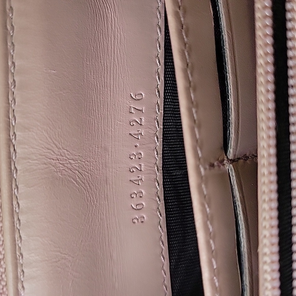 !!Great Condition!! GUCCI GG Guccissima Leather Zip Around Zippy Wallet - Pink - Picture 9 of 9